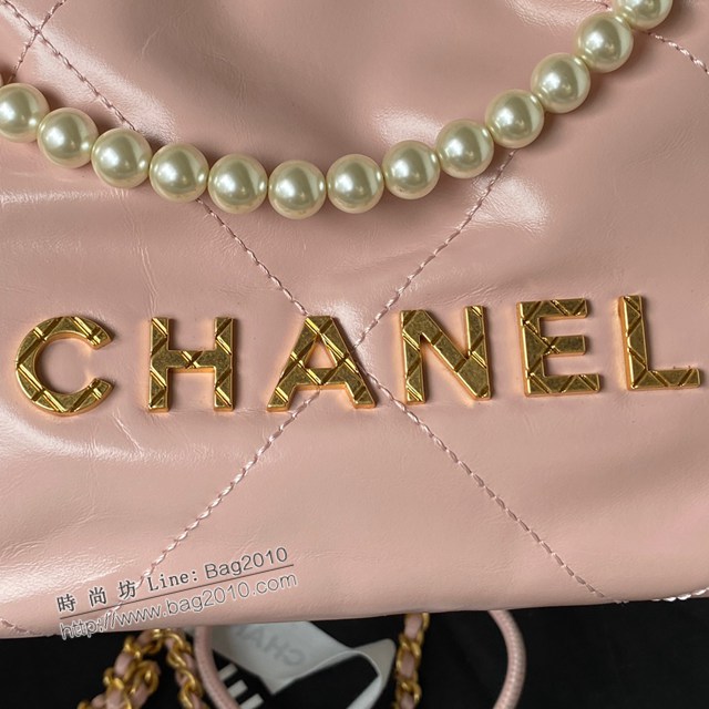 Chanel專櫃新款23S購物包 AS3980 香奈兒經典黑色款迷你版mini22bag手袋 djc5377